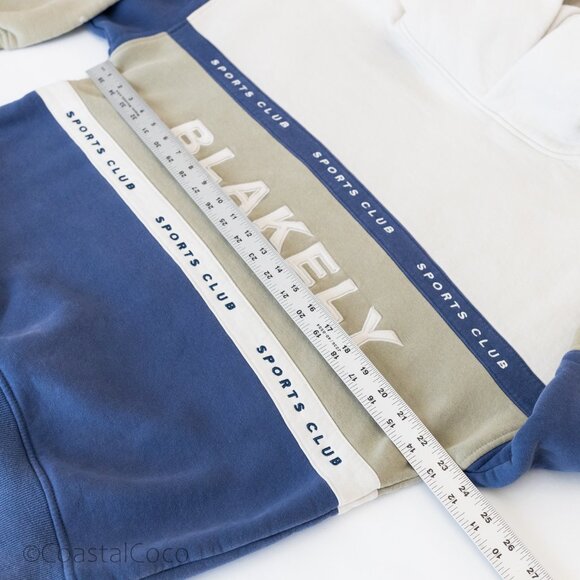 Blakely Alpine Oversized Hoodie M Relaxed Embroidered Cozy Chunky Athleisure - Picture 8 of 11